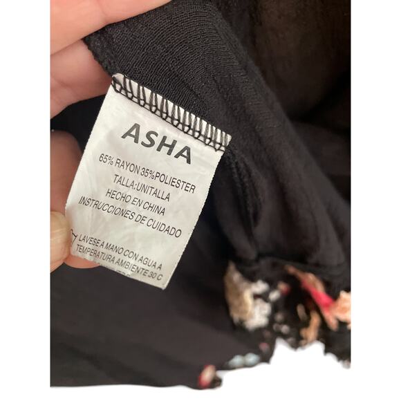 ASHA | Crochet Back Fringe Kimono Cover-Up | Boho Festival Cardigan | OS - Picture 5 of 5